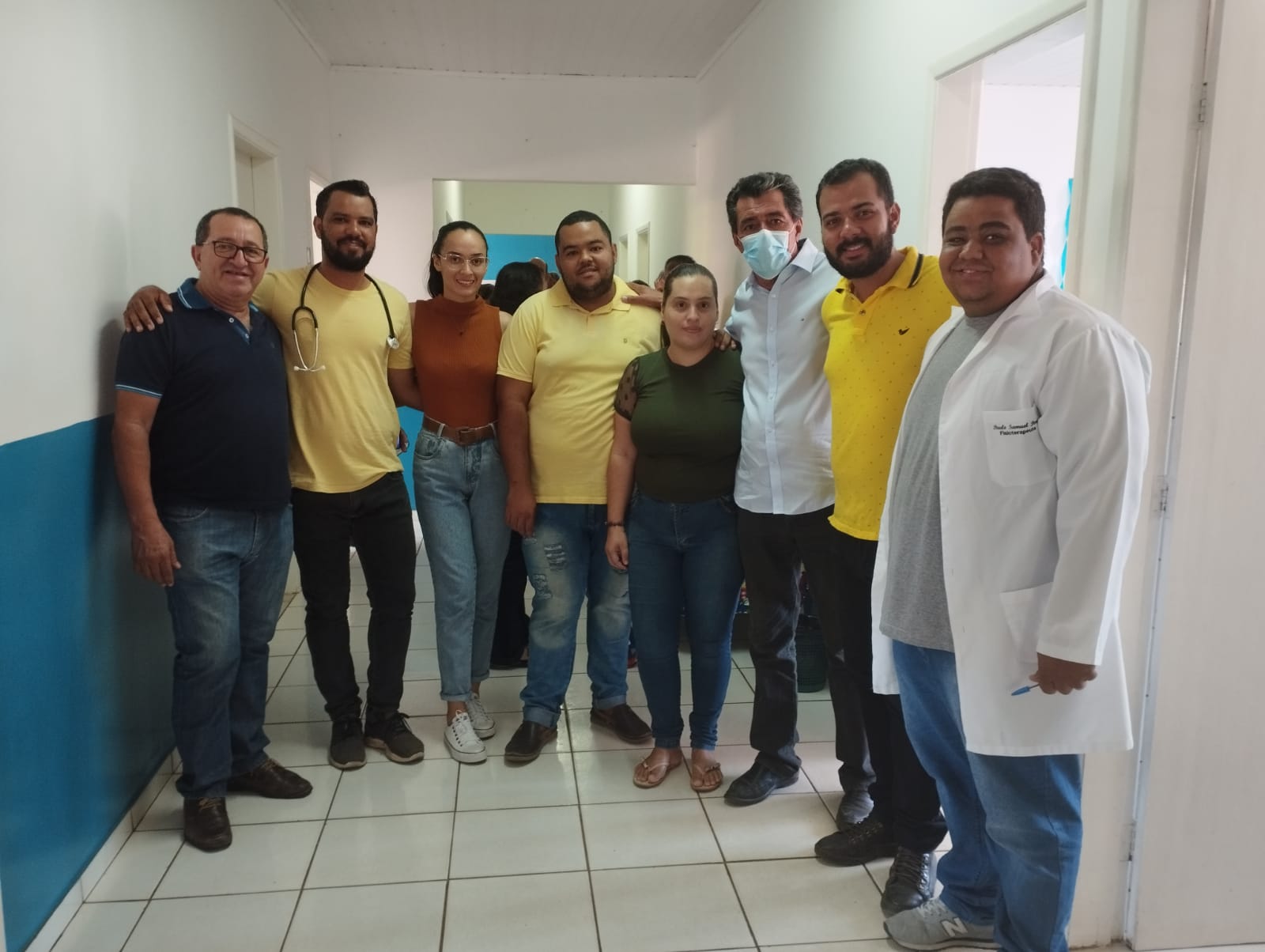 Prefeito João Veiga e equipe recepcionam Dr. Valdemar, que passa a atender no PSF de Guirapá