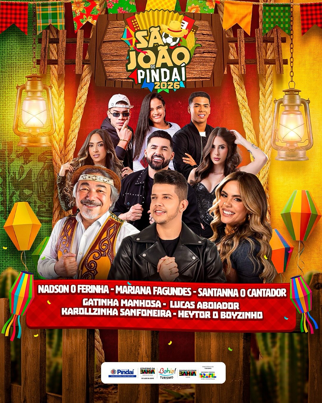 Pindaí divulga programação musical para celebrar o São João Batista 2026