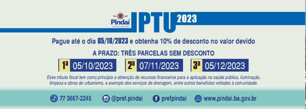 IPTU 2023 já está disponível para consulta e pagamento