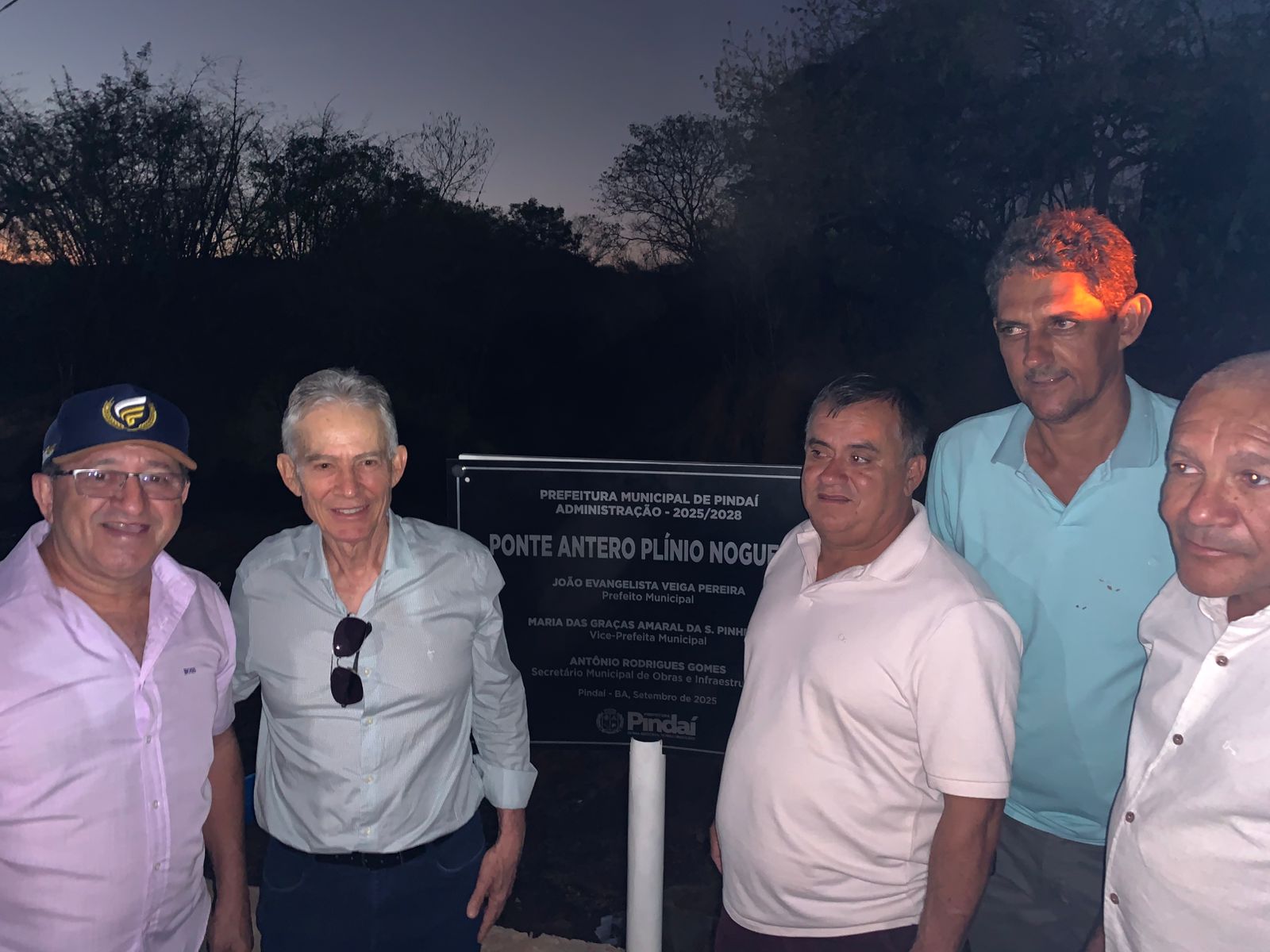 Prefeitura de Pindaí inaugura Ponte Antero Plínio Nogueira em Tapera, distrito de Guirapá