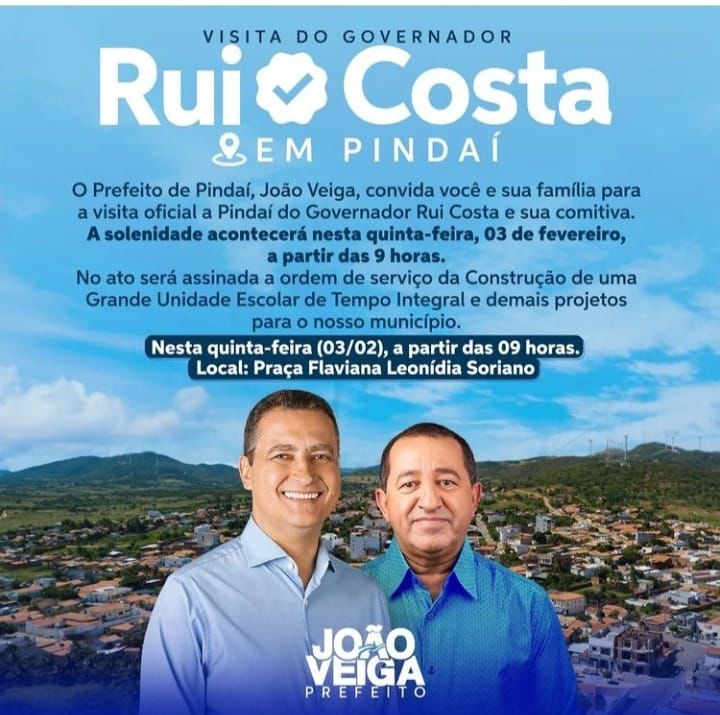 VISITA DO GOVERNADOR